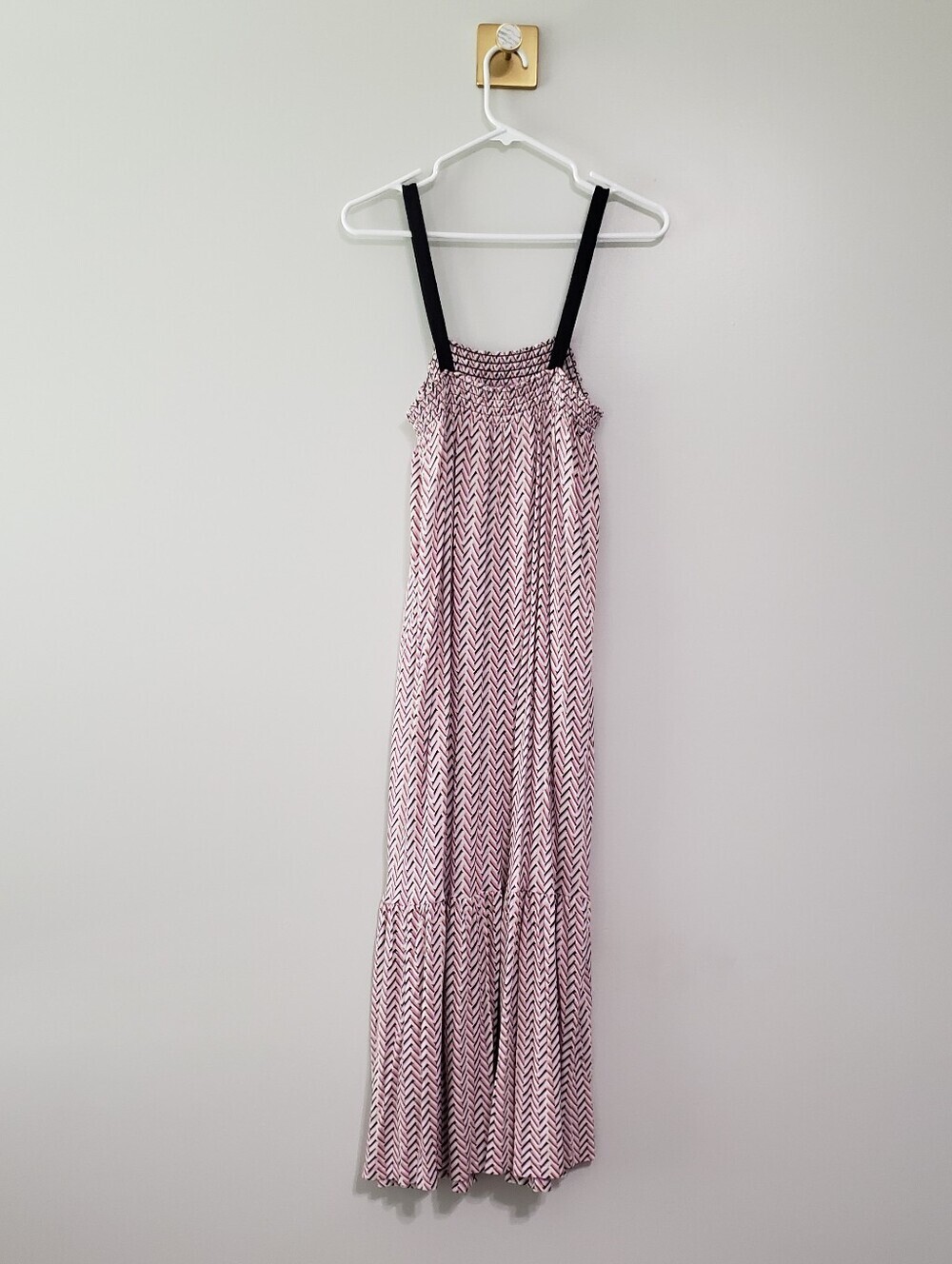 LOFT Sundress Small Multicolor Chevron Soft Strappy Coastal Beach Vacation Boho - Picture 6 of 15